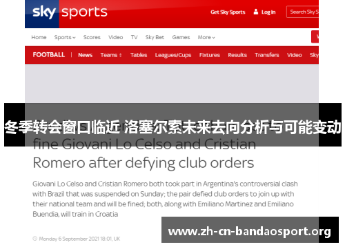 冬季转会窗口临近 洛塞尔索未来去向分析与可能变动