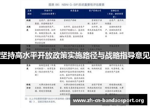 坚持高水平开放政策实施路径与战略指导意见
